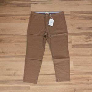 NWT Perk Feel Good Chinos Slim Fit Mens 40x30 Smooth Oak